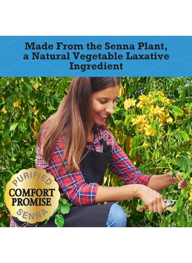 Senokot Dual Action Natural Vegetable Laxative Ingredient Plus Stool Softener Tablets Docusate Sodium Senna Concentrate Gentle Overnight Relief From Occasional Constipation 60 Ct  - Image 5