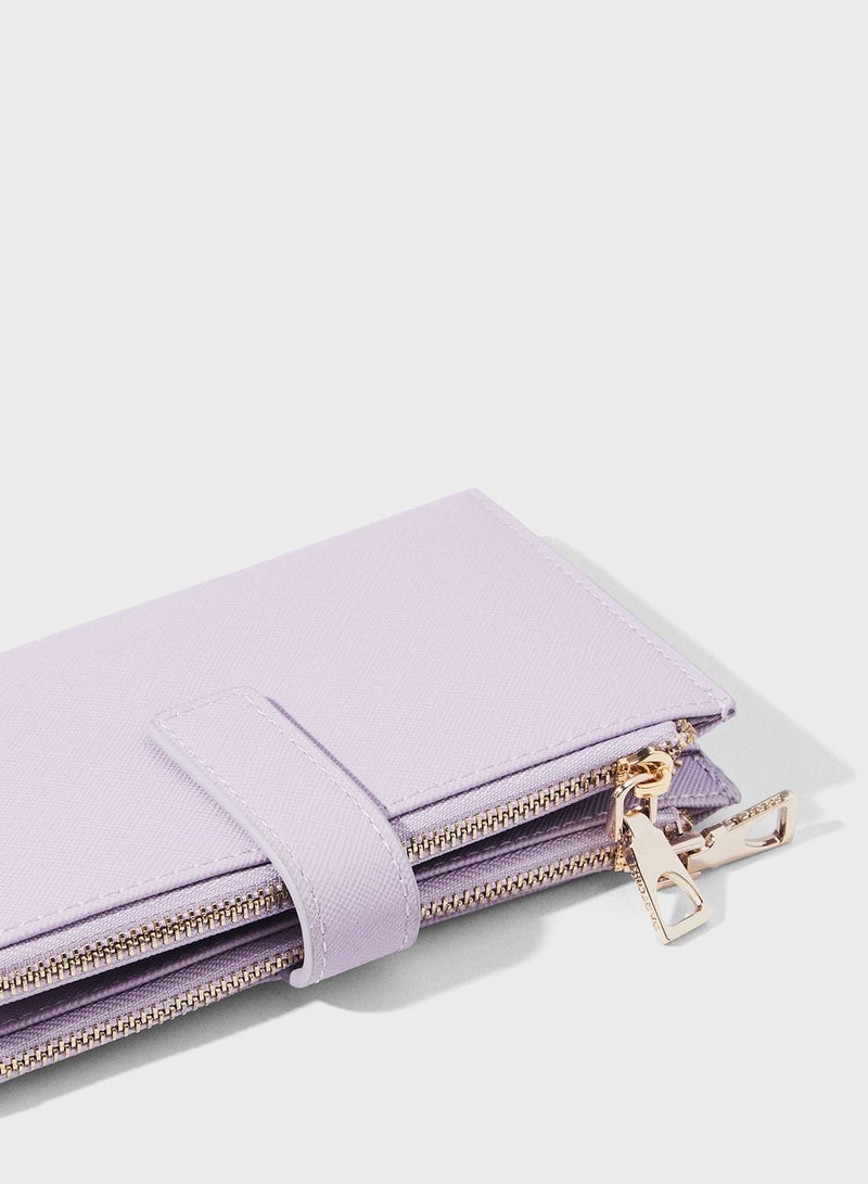 PARFOIS Medium Logo Detailed Zip Over Wallet - Image 3