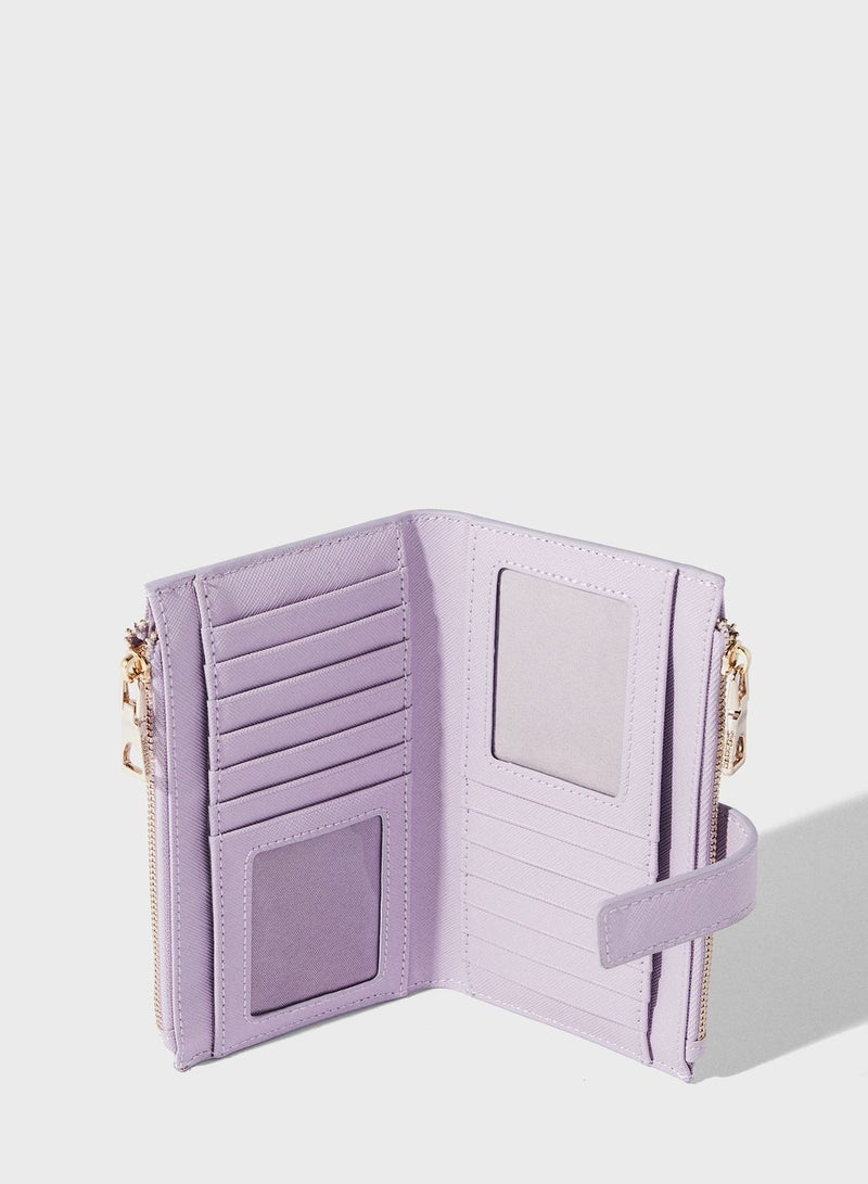 PARFOIS Medium Logo Detailed Zip Over Wallet - Image 4