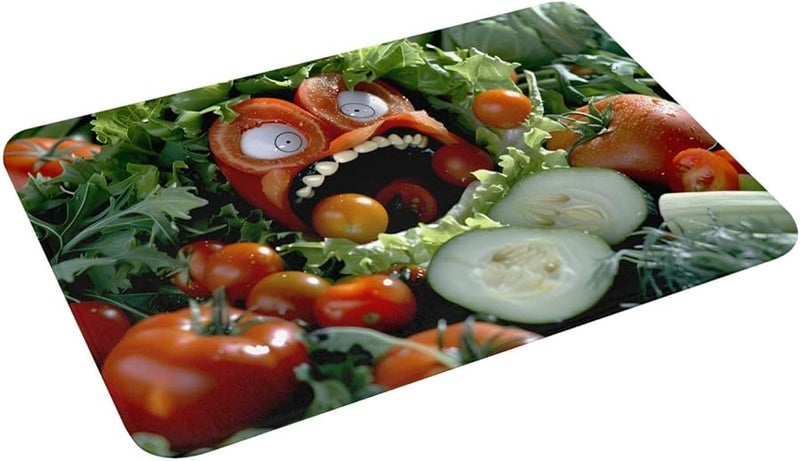 PHAYAH Open Mouth Vegetables Doormat 16x24 Inches Indoor Outdoor Front Door Mat - Image 4