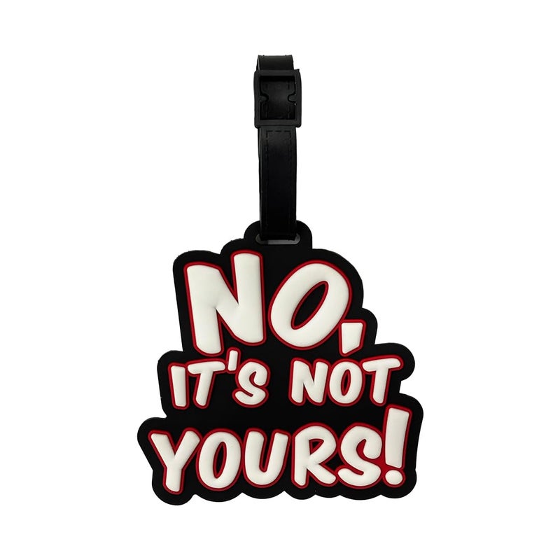 Eitheo Luggage Tags for Kids Luggage Tags with Name & Address Label | Silicone Luggage Tags for Suitcases, Tags for Travel Bags/School Bags Identification tag Colorful Multi (No its Not Your) - Image 1