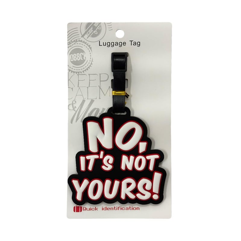 Eitheo Luggage Tags for Kids Luggage Tags with Name & Address Label | Silicone Luggage Tags for Suitcases, Tags for Travel Bags/School Bags Identification tag Colorful Multi (No its Not Your) - Image 4