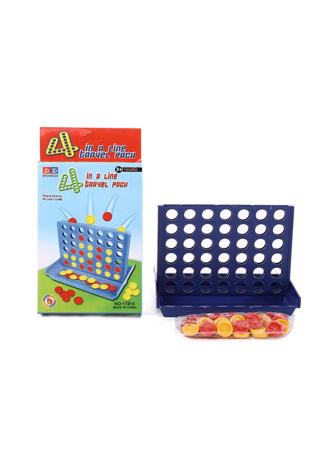 Three-dimensional Four-link Chess Table Games Children's Chess Parent-child Interactive Puzzle Four-link Chess Gifts-Color:Color Box Specifications: 14.5*8.5*2CM/17811 - Image 3
