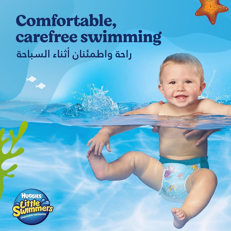 Huggies Little Swimmers Swim Pants Diaper - Size Small - Image 2
