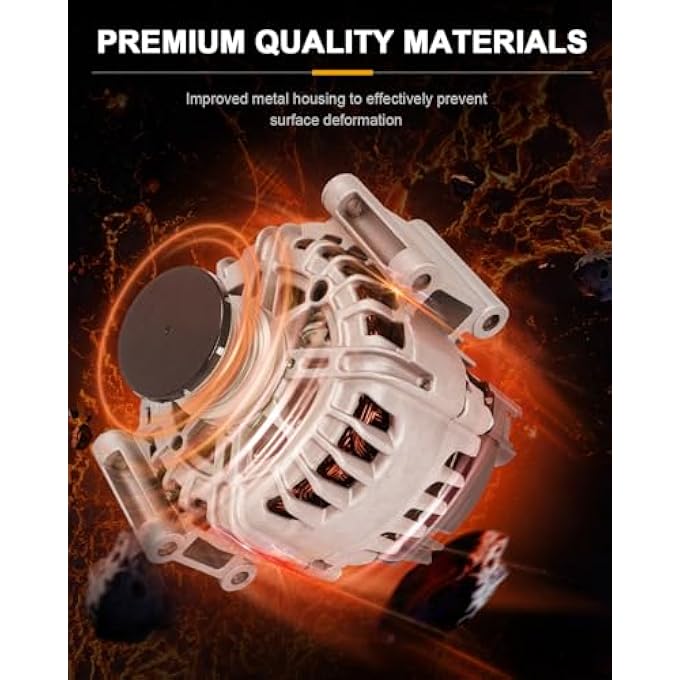 ROADFAR New Alternator Compatible 2012-2015 for Mercedes-Benz for C250 Base 1.8L,2012-2014 for Mercedes-Benz for C250 Luxury/Sport 1.8L,2012-2015 for Mercedes-Benz for SLK250 Base 1.8L, OE 11716 - Image 5