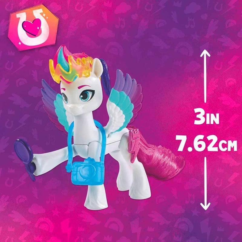 My Little Pony: Make Your Mark Cutie Magic Zipp Storm - 3-Inch Hoof to Heart with Surprise Accessories, for Kids Ages 5 and Up - Image 3