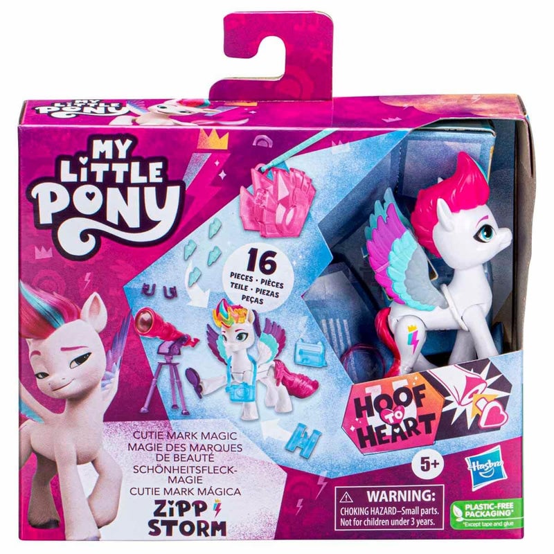 My Little Pony: Make Your Mark Cutie Magic Zipp Storm - 3-Inch Hoof to Heart with Surprise Accessories, for Kids Ages 5 and Up - Image 5
