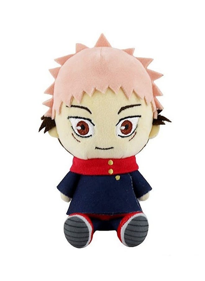 Blue Aura - Blue Aura Jujutsu Kaisen Plushies Jujutsu Plush Yuji Itadori Soft Toy Height -20CM Collectible (Yuji) NRTH - Image 1
