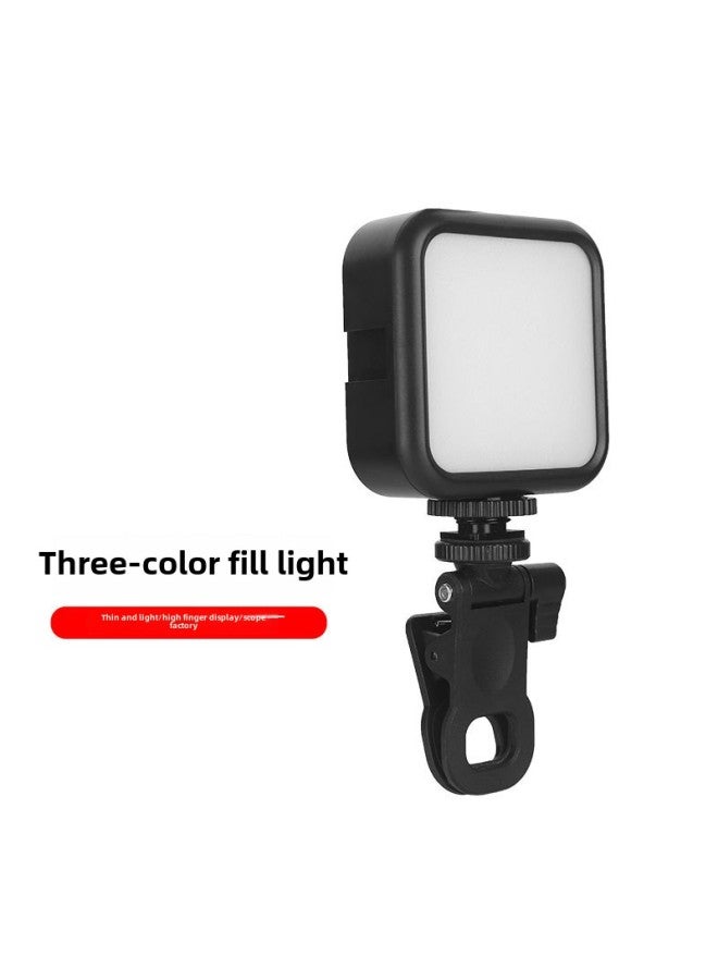 Hot Shoe Mouth Fill Light Extension Clip Mobile Phone Live Photo Video Conference Pocket Light Mini Small Portable Rechargeable Light-Specifications:Cantilever Lock Hose + Pocket Light  - Image 3