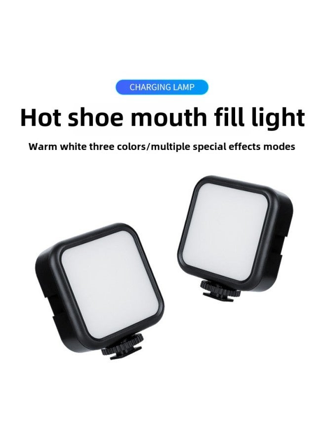 Hot Shoe Mouth Fill Light Extension Clip Mobile Phone Live Photo Video Conference Pocket Light Mini Small Portable Rechargeable Light-Specifications:Cantilever Lock Hose + Pocket Light  - Image 2
