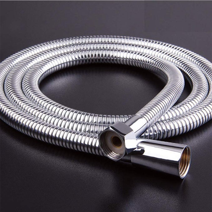 PLATINAM STAINLESS STEEL 15 MTR STAINLESS STEEL SHOWER HOSE WITH 360 DEGREE ROTATING JOINTS GRADE SS AISI304 ANTICORROSION ANTI EXPLOSION SHOWER TUBE