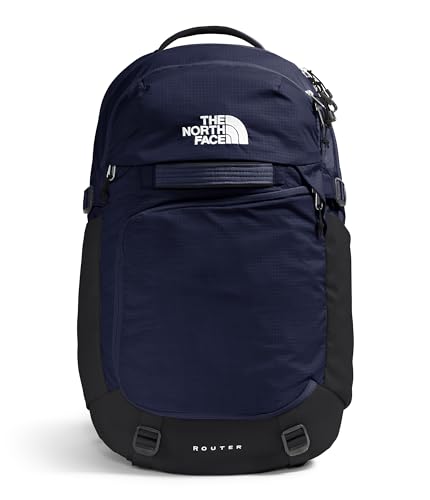 THE NORTH FACE Router Everyday Laptop Backpack | Daypack with Water Repellent Finish, 17" Laptop Sleeve, Reflective Details, TNF Navy/TNF Black-NPF, One Size - Image 1