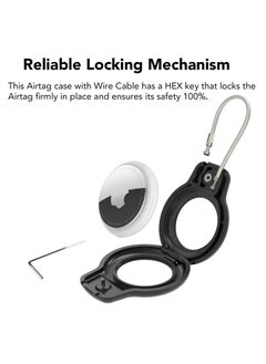 Generic 2 Pieces Protective Secure Lock Compatible with AirTag Holder Suitable for Luggage Tag Keychain Accessories  - Image 2