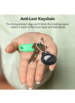 Generic 2 Pieces Protective Secure Lock Compatible with AirTag Holder Suitable for Luggage Tag Keychain Accessories  - Image 3