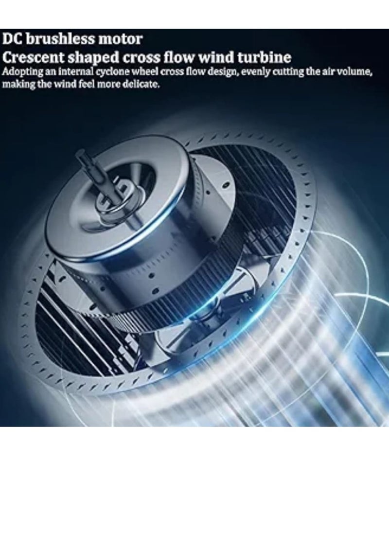 Tower Fan Portable Air Streamlined Tower Fan with 3 Speeds Bladeless Design Quiet USB Powered Vertical Air Conditioning Fan for Bedroom Home Office Desktop