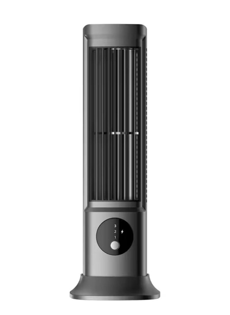 Tower Fan Portable Air Streamlined Tower Fan with 3 Speeds Bladeless Design Quiet USB Powered Vertical Air Conditioning Fan for Bedroom Home Office Desktop