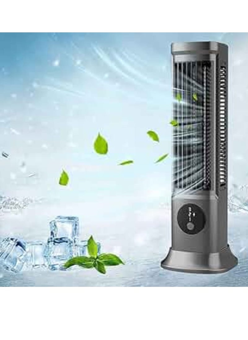 Tower Fan Portable Air Streamlined Tower Fan with 3 Speeds Bladeless Design Quiet USB Powered Vertical Air Conditioning Fan for Bedroom Home Office Desktop
