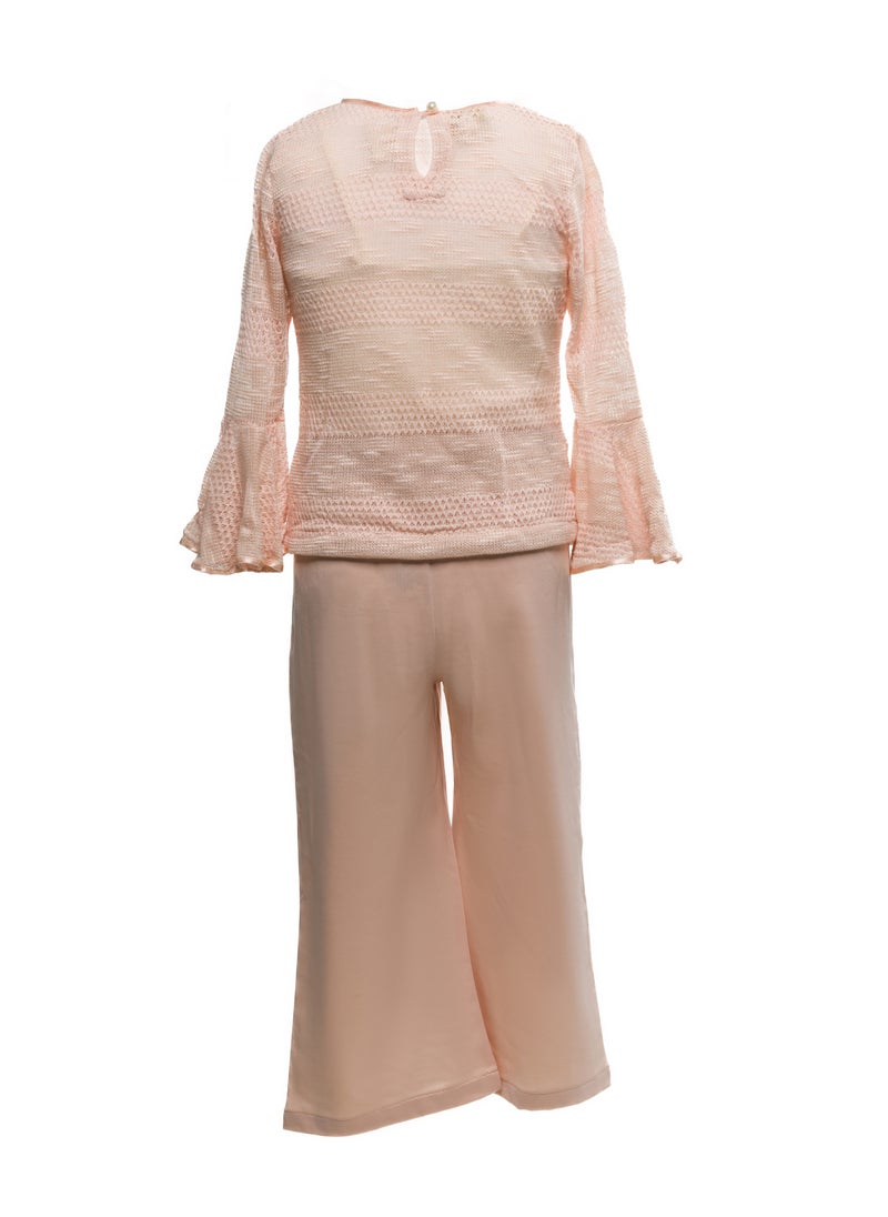 Queen NADA FLOWER SET Girls set pant and top, as Party set, everyday fit out Party Wear Wedding Evening Formal for Birthday Kid Girls Elegant  - Image 3