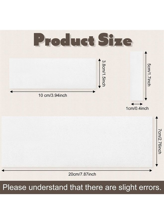 Leelosp 500 Pack Non Woven Body and Facial Wax Strips Waxing Strips Wax Paper Soft Wax Strips for Hair Removal Use, Different Sizes  - Image 1