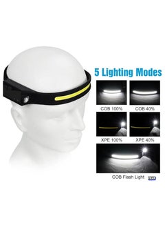JAJEEK Motion Sensor Hands-Free Waterproof LED Headlamp | 350 Lumen, Wide-Angle LED Headlight for Outdoor Camping, Running, Hiking | Lightweight, USB Rechargeable, Perfect for Night Activities  - Image 2