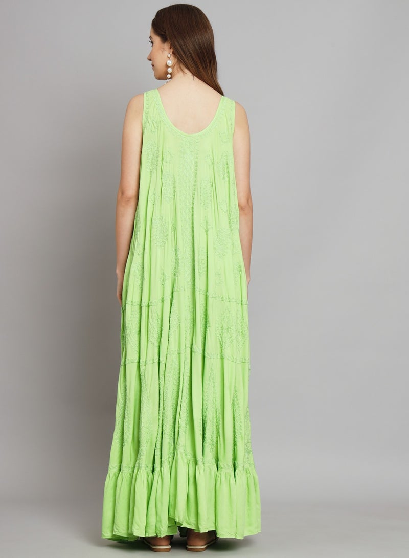 الايا كفتان مودال مطرز يدويًا بشيكانكاري - Image 3