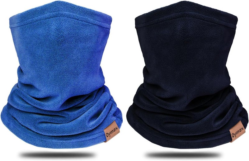 Dymex 2 PCS Kids Neck Warmer Gaiter Winter Fleece Neck Cover Balaclava Windproof Face Cover Mask for Ski Motorcycle - Image 1