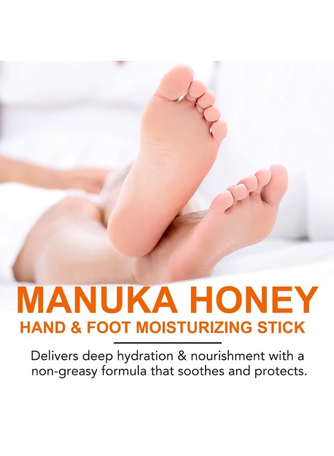 IKZEE Manuka Honey Hand and Foot Moisturizing Stick Deep Hydrating Nourishing Foot Balm Soften Rough Skin Callus Removal Repair Dry Cracked Damaged Skin Manuka Honey Cream 40g - Image 5