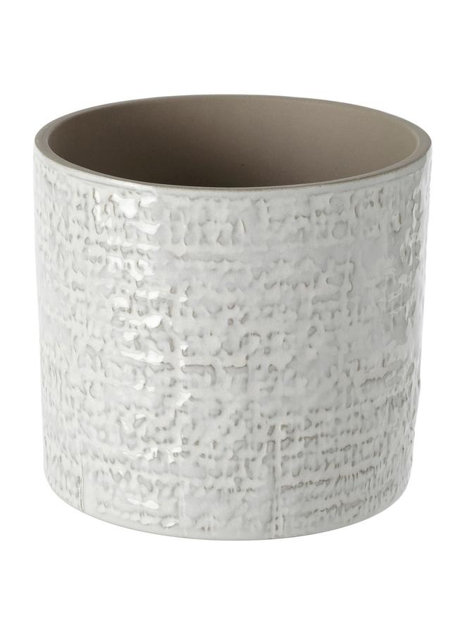 Zaboon Plant pot, in/outdoor white, 12 cm - Image 1