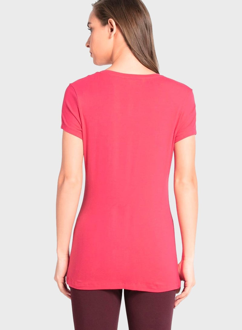 جوكي قميص بيجامة بياقة على شكل حرف - Image 3