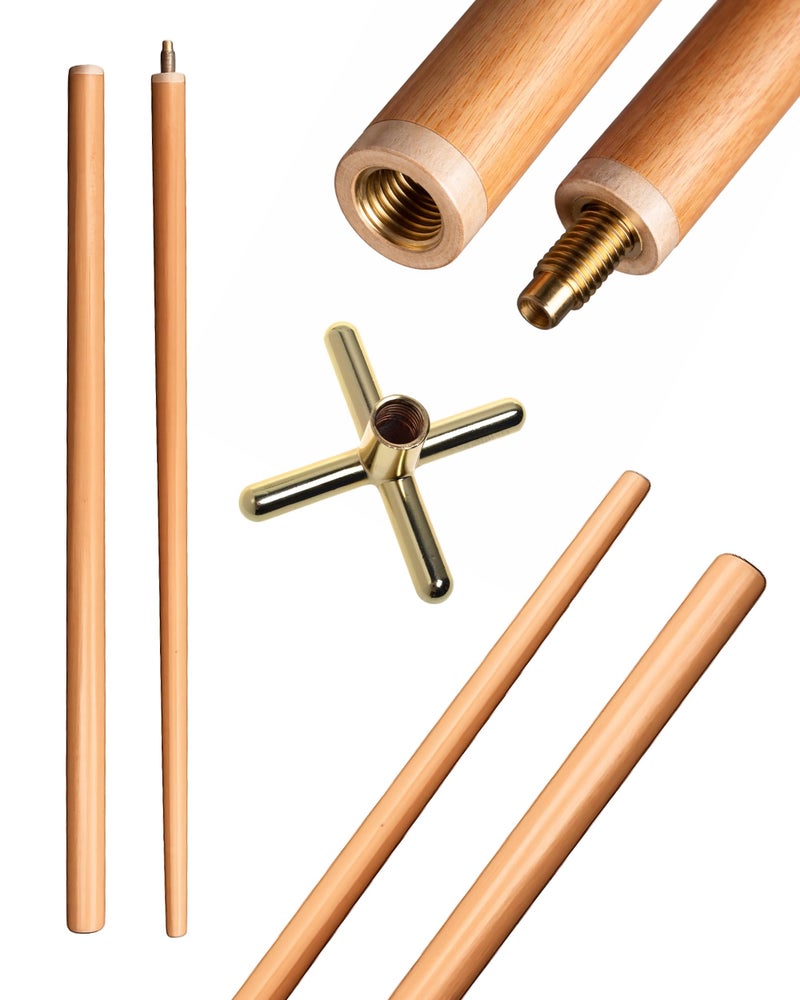 JBB Combo of Billiard Snooker Table Rest Cue Stick Half Joint & Rest Brass - 1 Pc - Image 1