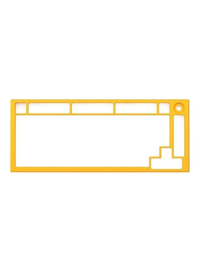 Glorious Top Frame for GMMK PRO - 75% Keyboard with Knob - Glorious Gaming - Aluminum Mounting Frame for Custom Mechanical Keyboard for PC Gaming and Programming (Golden Yellow) - Image 1