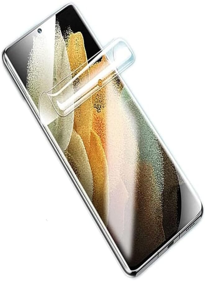 High Sensitivity Gelatin Screen Protector HD Clear Compatible with Reno 11 5G, Transparent Soft TPU Protective Film Fingerprint Unlock (NOT Tempered Glass) 