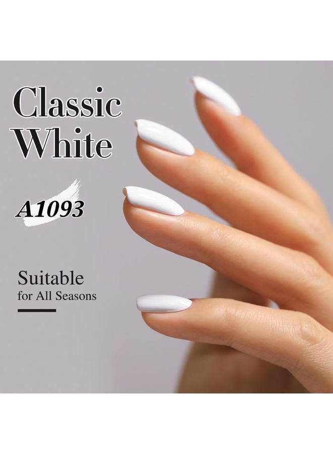Double Rhythm 15Ml Pure Clear Same Color Gel Nail Polish Jar, Manicure Art, DIY Home for Women (White-A1093) - Image 2