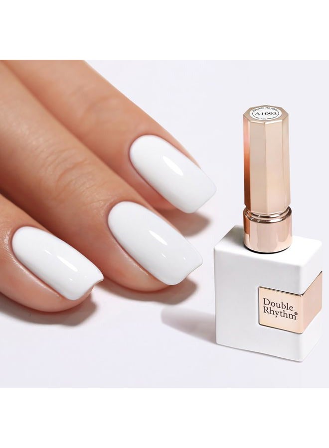 Double Rhythm 15Ml Pure Clear Same Color Gel Nail Polish Jar, Manicure Art, DIY Home for Women (White-A1093) - Image 1