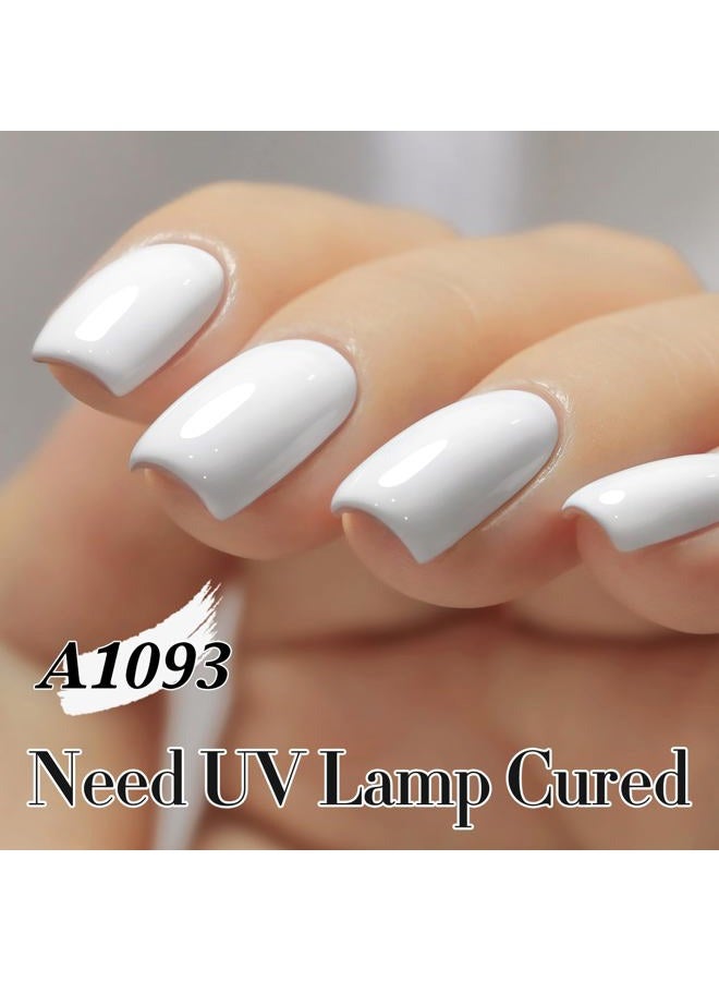 Double Rhythm 15Ml Pure Clear Same Color Gel Nail Polish Jar, Manicure Art, DIY Home for Women (White-A1093) - Image 5