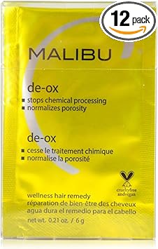 Malibu C DeOx Hair Treatment Stops Chemical Processing Normalises Porosity 6g Box of 12 - Image 1