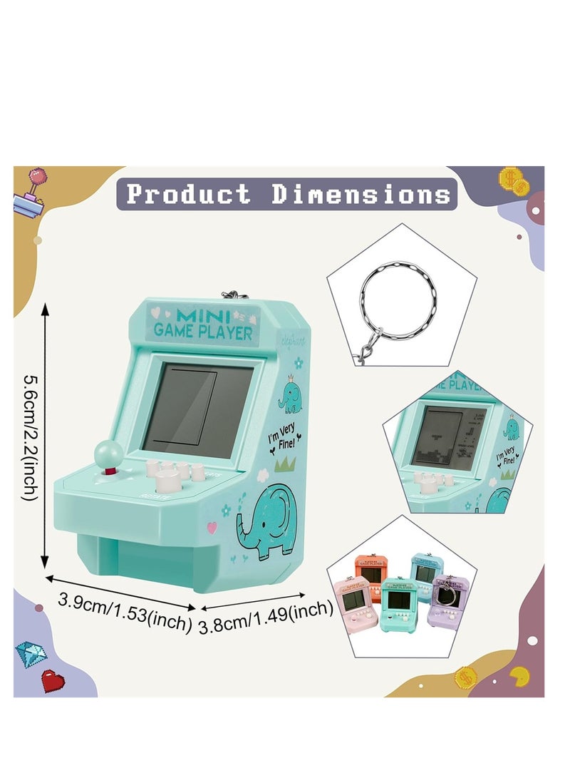 SYOSI 5 Pack Mixcolor Mini Game Console Keychains Video Game Party Favors Perfect for Kids Classroom Birthday Parties, Holidays and School Activities  - Image 4
