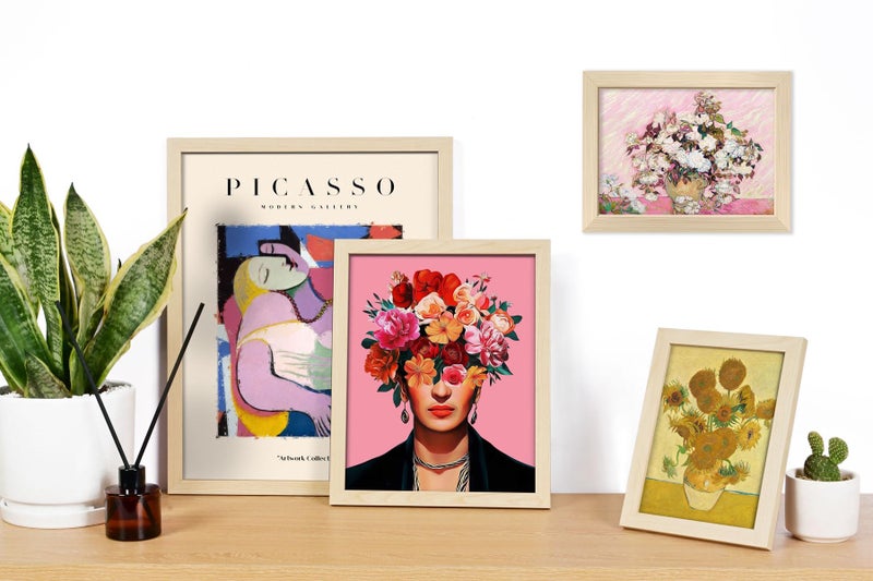 ANERZA 16 PCS Framed Eclectic Wall Art Decor, Modern Maximalist Home Gallery Wall Frame Set Prints for Bedroom Bathroom, Posters for Living Room Aesthetic, Colorful Dorm Artwork Collage Kit Pictures - Image 5
