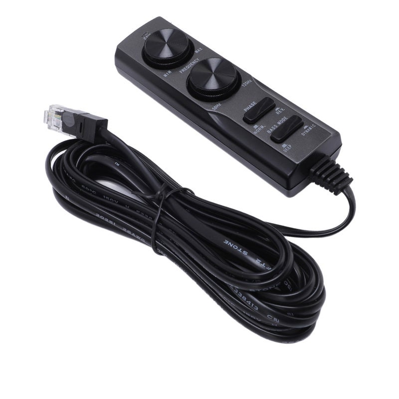 كابل تحكم بمضخم الصوت للسيارة لجهاز TS-WX130DA النحيف - مصنوع من مادة ABS المتينة مع مفتاح الطور والتحكم بالتردد - مؤشر طاقة واضح لإعدادات صوت السيارة المخصصة - Image 5