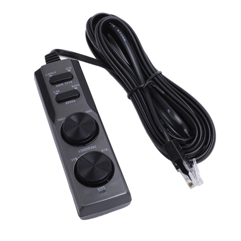 كابل تحكم بمضخم الصوت للسيارة لجهاز TS-WX130DA النحيف - مصنوع من مادة ABS المتينة مع مفتاح الطور والتحكم بالتردد - مؤشر طاقة واضح لإعدادات صوت السيارة المخصصة - Image 2