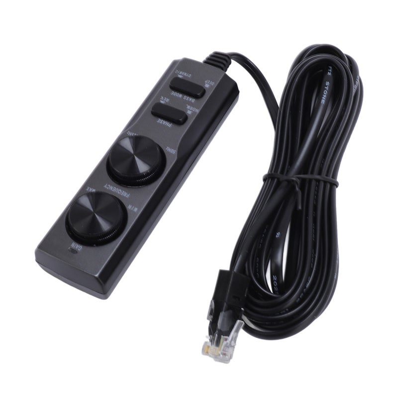 كابل تحكم بمضخم الصوت للسيارة لجهاز TS-WX130DA النحيف - مصنوع من مادة ABS المتينة مع مفتاح الطور والتحكم بالتردد - مؤشر طاقة واضح لإعدادات صوت السيارة المخصصة - Image 1