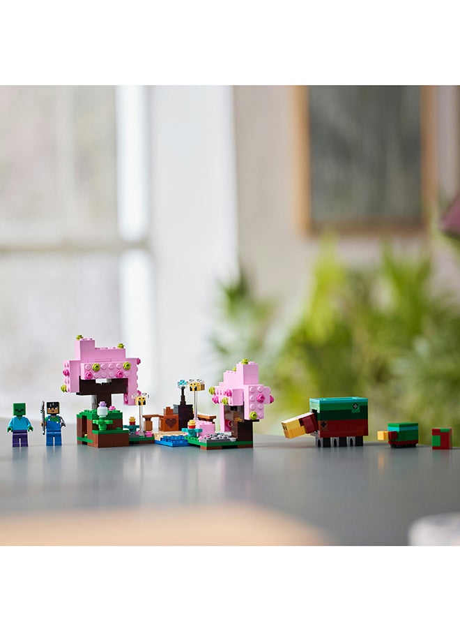 LEGO Minecraft The Cherry Blossom Garden Kids’ Exploration Toy With A Sunny Figure, Sniffer, Zombie And Bees, Hands-On Video-Gaming Gift For Boys And Girls Aged 8 And Over 21260 (304 Pieces)  - Image 5