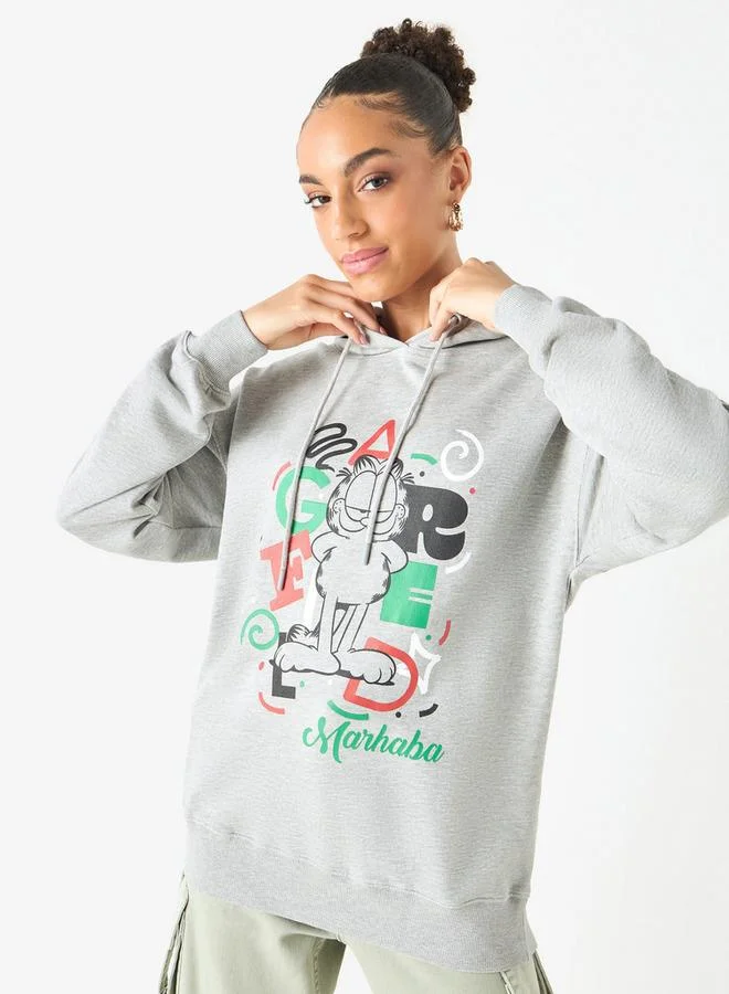 UAE National Day Print Hoodie with Garfield Detail