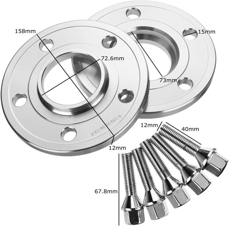 DEMULAX 12mm Hubcentric Wheel Spacer Adapter Kit - Image 2