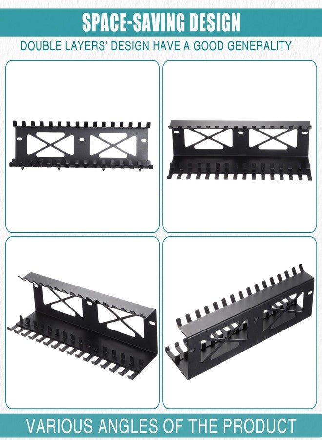 Shimeyao Clamps Rack Organizer Wall Mount Spring C Clamps Holder Tool Storage 16.7 x 4.5 x 3 Inches for Small Tools Garage Shed Pegboard Workshop Home - Image 3