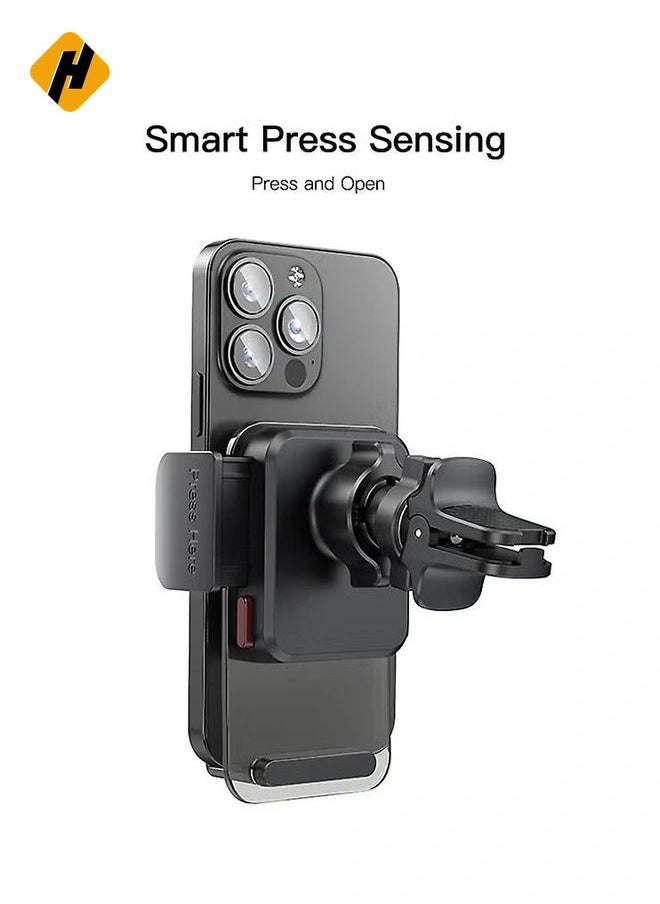 HuHa Yesido C163 Air Vent Transparent Car Mount Phone Holder"  - Image 3