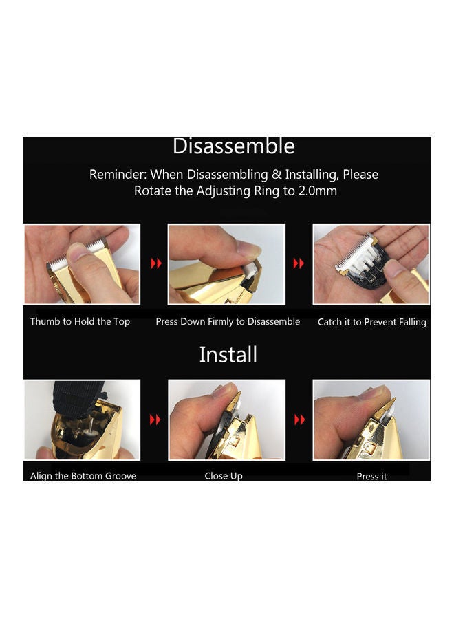 NIBEMINENT Pet Hair Clipper Gold 20.7x6.7x13.8cm - Image 2