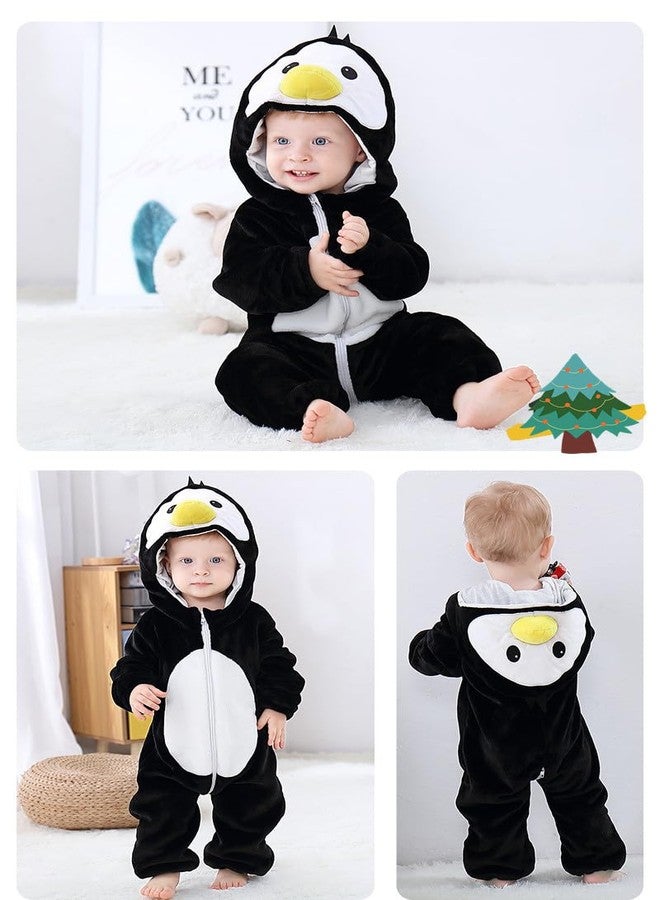 CuteOn Toddler Halloween Costume Onesie Cosplay Romper Christmas Infants Baby Costume Penguin 18-24 Months - Image 2
