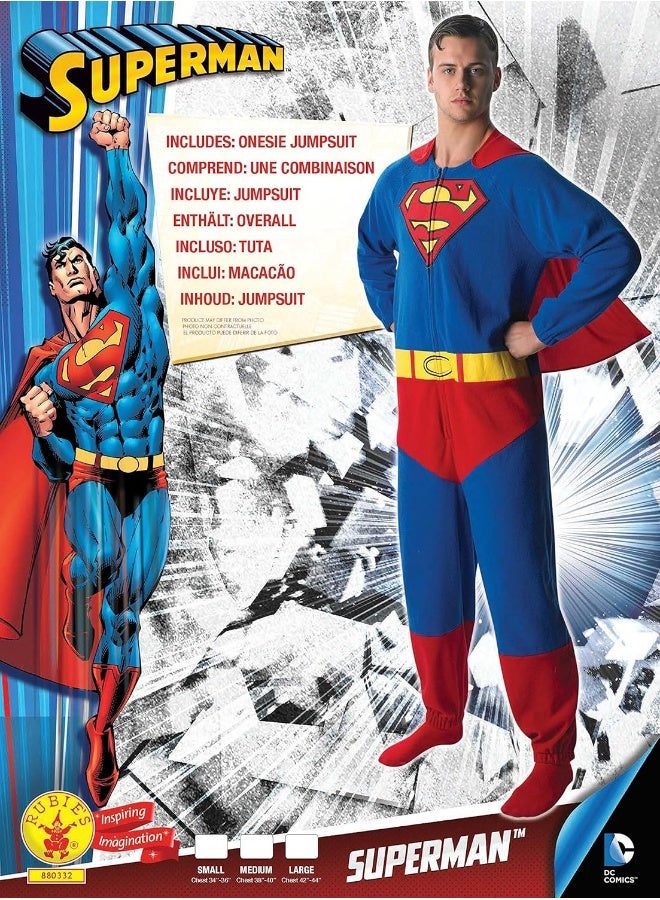 Rubie's Official Superman Onesie, Adult Costume - Small - Image 1