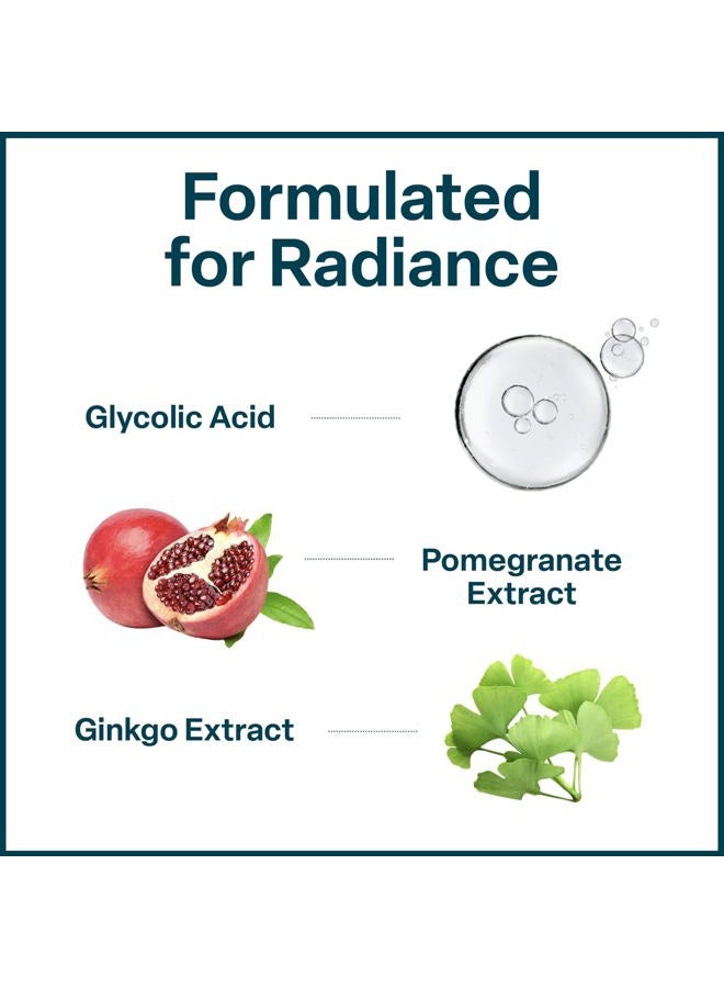 QRxLabs Glycolic Acid Toner - Exfoliating Anti-Aging Glycolic Acid Toning Solution for Face w/ 10% AHA, Witch Hazel, Hydrolyzed Rice Protein, Pomegranate & Ginkgo Biloba Extract - Anti Aging Toner - Image 3